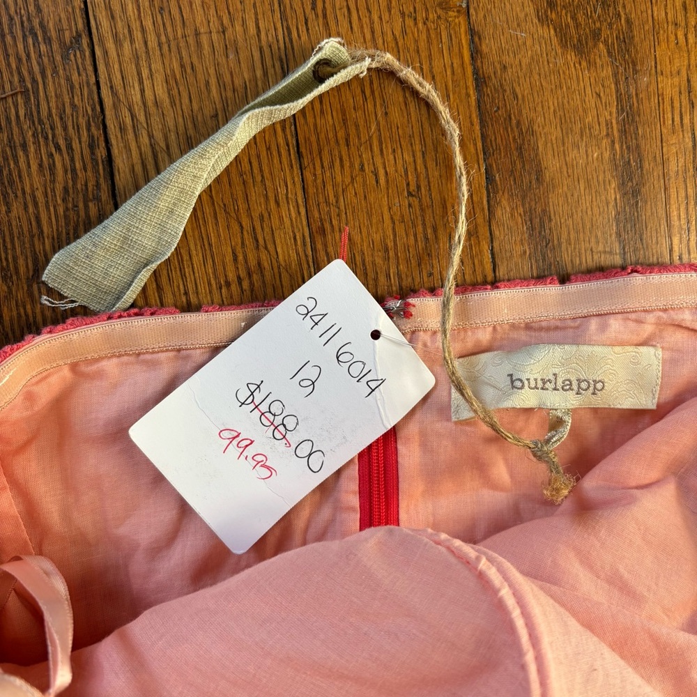 Anthropologie Burlapp Pink Lace Dress - Picture 3 of 3